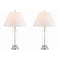 Jonathan Y Astor 29" Glass LED Table Lamp, Clear/Chrome, 2PK JYL4014A-SET2 - alternate 1
