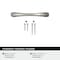 Amerock Vaile 3 inch (76mm) Center-to-Center Satin Nickel Cabinet Pull, 10PK 10VMP37230G10 - alternate 5