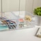 Martha Stewart Brody 2 Pack Plastic Stackable Office Desktop Organizer Boxes with 2 Drawers, 6 x 7.5 BE-PB4513-2-CLR-MS - alternate 10
