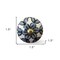 Homeroots 1.5" X 1.5" X 1.5" White Blue Black Handpainted Ceramic Knobs, 8PK 332352 - alternate 6