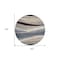 Homeroots 8' Blue Brown And Beige Round Abstract Washable Indoor Outdoor Area Rug 603679 - alternate 9
