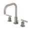 Kingston Brass Widespread Bathroom Faucet with Knurled Handle and Brass Pop-Up, Brushed Nickel FSC8938KNL - alternate 1