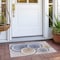 Homeroots 2' X 3' Beige Blue and Gold Faux Bois Washable Non Skid Indoor Outdoor Area Rug 564392 - alternate 9