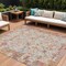 Homeroots 9' X 12' Pink And Ivory Patchwork Washable Indoor Outdoor Area Rug 631435 - alternate 1