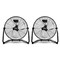Edendirect 12 inches 3 speed black floor fan for living room 2 pack ZR-HIFANXFLOOR12X2 - alternate 1