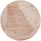 Homeroots 8' Salmon Copper And Ivory Round Abstract Washable Indoor Outdoor Area Rug 587604 - alternate 8