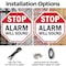 Signmission Stop Alarm Will Sound, 10 inch X 10 inch, Plastic Sign, 2PK OC-P-2PACK-10-189 - alternate 7