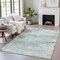 Homeroots 3' X 5' Mint Green And Pale Aqua Abstract Washable Indoor Outdoor Area Rug 630921 - alternate 6