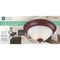 Boston Harbor Two Light Flush Mount Ceiling Fixture, 120 V, 60 W, 2-Lamp, A19 or CFL Lamp BRT-ATE1012-RB3L - alternate 3