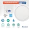 Bulbrite 7" Round 10.3-W 5 Color Selectable LED Flush Mount Light, 1150 Lumens, White Finish 5 CCT - 27/30/35 773607 - alternate 12