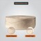 Leisuremod Sandy 32 in Round Fiberstone Coffee Table, Travertine Finish, Weatherproof, Fully Assembled SCT32TR - alternate 9