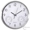 Clockswise 16-inch Non-Ticking Quartz Wall Clock with Thermometer & Hygrometer - Battery Operated QI004747.SI.16 - alternate 1