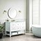 James Martin Vanities Breckenridge 48'' S Vanity, Bright White w/ Victorian Sil Top w/FreePower Wireless Charger 330-V48-BW-FVSL - alternate 10
