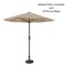 Pure Garden 9-Foot Outdoor Patio Umbrella, Sand 50-LG1040B - alternate 1