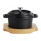 Megachef Cast Iron 8 Ounce Mini Dutch Oven with Wood Tray MCCI-342A - alternate 1