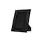 Homeroots 5" x 7" Black Cowhide Hanging & Tabletop Picture Frame with Mat 332315 - alternate 6