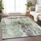 Homeroots 3' X 5' Mint Green Ivory And Gray Abstract Washable Indoor Outdoor Area Rug 603143 - alternate 9
