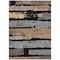 Homeroots 3' X 5' Black Gold And Brown Striped Washable Indoor Outdoor Area Rug 616640 - alternate 9