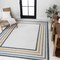 Jonathan Y Pollux Classic Coastal Mitred Stripe Reversible Machine-Washable Cream/Navy 8 ft. x 10 ft. Area Rug SVH105A-8 - alternate 8