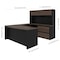 Bestar Connexion U-Shaped Workstation, Antigua/Black 93863-000052 - alternate 6