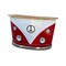 Homeroots 60in Red and White Metal and Wood Peace Van Bar Server 471932 - alternate 1