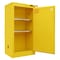 Securall Paint Storage Cabinet, 20 Gallon, 2 Shelves, 24 in W x 46 in H x 18 in D, Red P320 - alternate 2