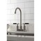 Kingston Brass Double-Handle 4" Centerset Bar Faucet, Brushed Nickel KB8498CKL - alternate 6