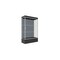 Ghent Lighted Floor Display Case 48x76x20, 12" Base, Satin 94LFBS-SN-BLK - alternate 1