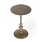 Homeroots 19" Bronze Aluminum Round Drink Size Pedestal End Table 634873 - alternate 9
