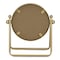 Homeroots 10" Gold Metal Round Tilting Framed Makeup Shaving Tabletop Mirror 716310 - alternate 9