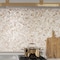 Apollo Tile Concha 10.6 in. x 11 in. Polished White, Beige Shell, Mother of Pearl Mosaic Wall Tile 2PK APLSMA88HB01A - alternate 10