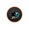 Holland Bar Stool Co 30" San Jose Sharks Cushion Seat, 2-Ring Chrome Swivel Bar Stool L7C130SJShar - alternate 5