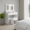 Homeroots 30" White Wood Lighted Five Drawer Dresser 714275 - alternate 4
