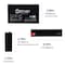 Mighty Max Battery ML9-6 - 6 Volt 9 AH, F2 Terminal, Rechargeable SLA AGM Battery MAX4155813 - alternate 1