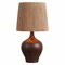 Jonathan Y Eben 23" Rustic Farmhouse Resin/Metal Gourd LED Table Lamp w/Paper Rope Shade, Dark Brown Wood Finish JYL9200B - alternate 1