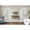 Sartodoors Sturdy Double Barn Door with Frosted Glass 12 Lites, Felicia 3312 Matte White, 13FT Rail Hangers H FELICIA3312DB-S-BEM-36 x 84(2*18x84)-Frosted Glass - alternate 6