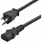 Startech.Com 8ft 2.4m Computer Power Cord, NEMA 5-15P to IEC 60320 C13 AC Power Cable, 13A 125V, 16AWG,  271B-6800-POWER-CORD - alternate 1