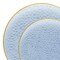 Smarty Had A Party Clear Blue with Gold Rim Hammered Glass Disposable Plastic Dinnerware Value Set, 240PK 8860-BGVP-CASE - alternate 10