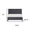 Homeroots Three Piece Gray Solid Wood Bedroom Set 523977 - alternate 8