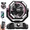 Edendirect 10 in. 8 Speeds Tower Fan in Pink with Remote, LED Light, Oscillating, Timer ZRHY8136S-F - alternate 1