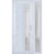 Vdomdoors Front Exterior Prehung FiberGlass Door Frosted Glass / Manux 8088 White Silk / Sidelight Exterior W MANUX8088EXD-WS-W36+12 x H80-LH - alternate 6