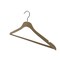 Nahanco 17in Raw Wooden SlimLine Suit Hanger w/ Pant Bar and Gunmetal Hook, 50PK SL71517WB50GM - alternate 4