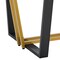 Homeroots 72" Clear And Gold Glass And Iron Sled Base Dining Table 569431 - alternate 18