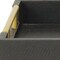 Homeroots 16" Black Wood Faux Shagreen Serving Tray With Handles 571238 - alternate 9