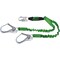 Miller Dbl Leg Stretchable Web Lanyard w/SofStop Energy Absorber, Locking Snap Hook and Locking Rebar Hook 8798RSS-Z7/4FTGN - alternate 2