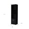 Homeroots 71" Black Wood Bar Cabinet With Two Doors 558540 - alternate 14