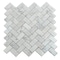Apollo Tile 12x12 Bianco Carrara Marble Polished Floor and Wall Mosaic Tile 4.83 sqft/case, 5PK APLKB88H04PA - alternate 1