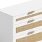Homeroots 59" White Wood Accent Cabinet With Six Drawers 716336 - alternate 7