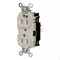 Hubbell Wiring Device-Kellems Straight Blade Receptacle, 5-15R, 15 A, 125V AC, 2 Pole, 3 Wire, Surface Mount, Grounded HBL8200STLA - alternate 1
