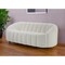 Homeroots 84" White Sherpa Sofa With Black Legs 491040 - alternate 5